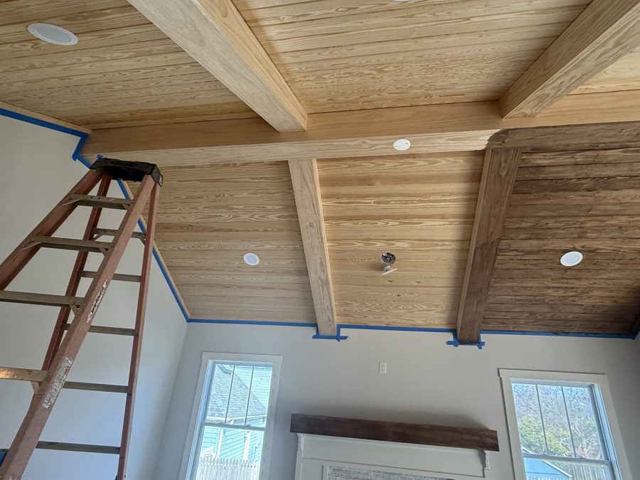 During Wood Ceiling Staining Greenville, SC Preview Image 3