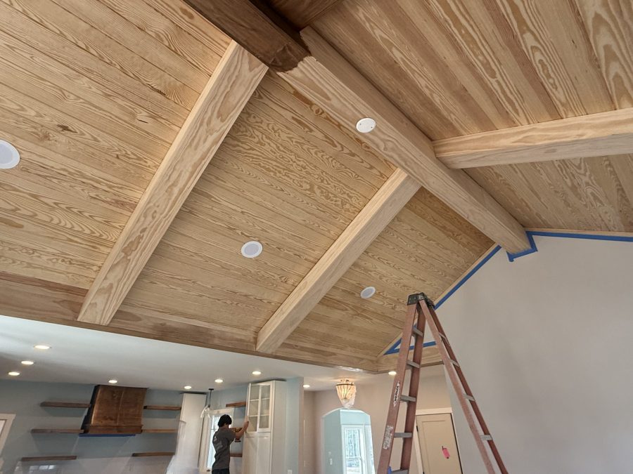 Before Wood Ceiling Staining in Greenville, SC Preview Image 5