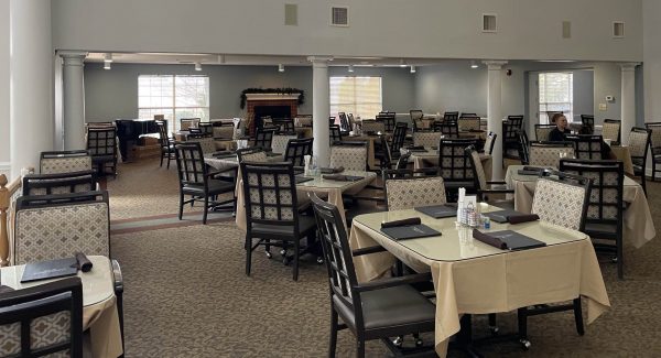 Dining area assisted living facility Anderson, SC