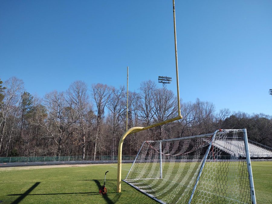 Before Football Goal Post Painting Preview Image 5