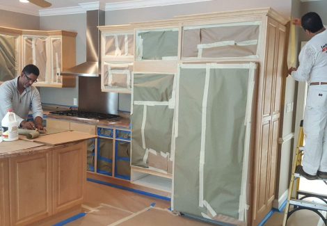 During Cabinet Painting Services
