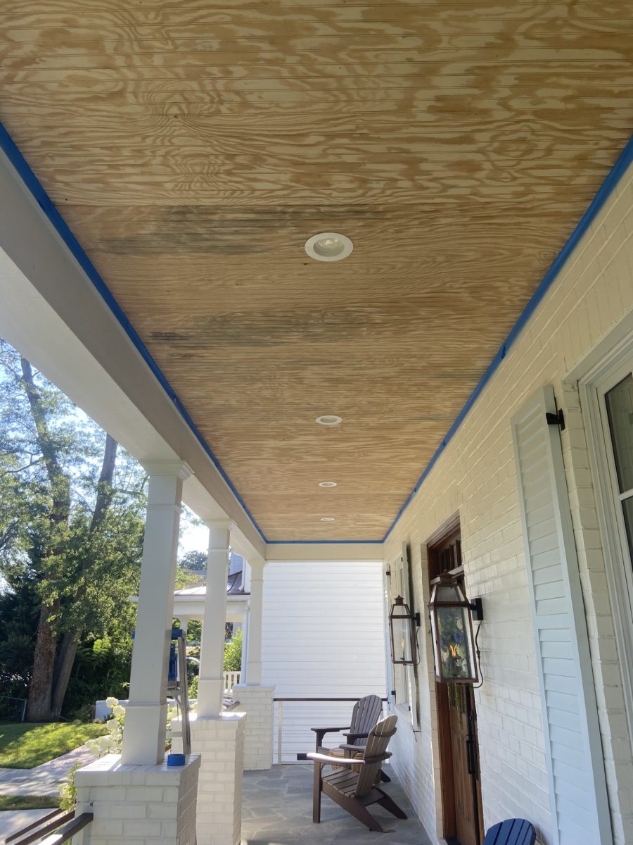 Before Porch Ceiling Staining Preview Image 2