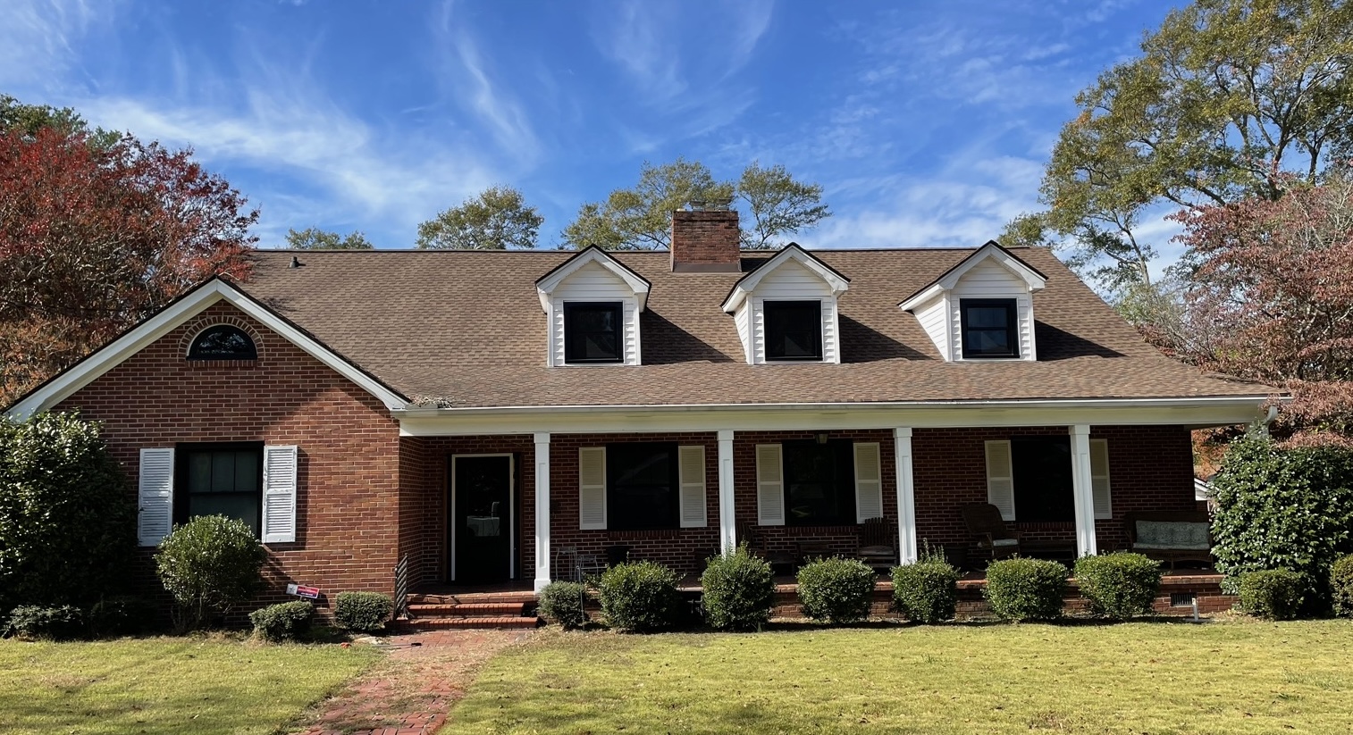 Brick exterior before painting