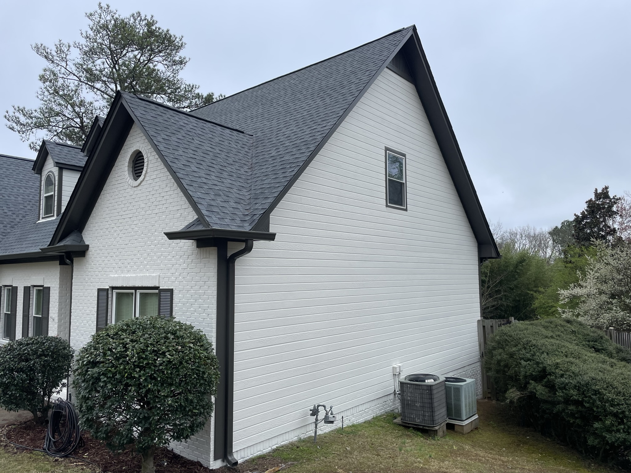Residential Exterior Brick & Trim Painting After