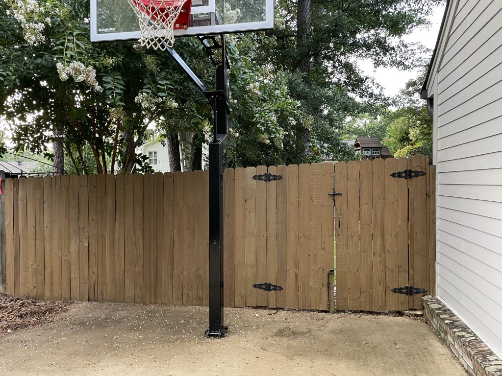 Residential Wood Fence Staining Before & After After