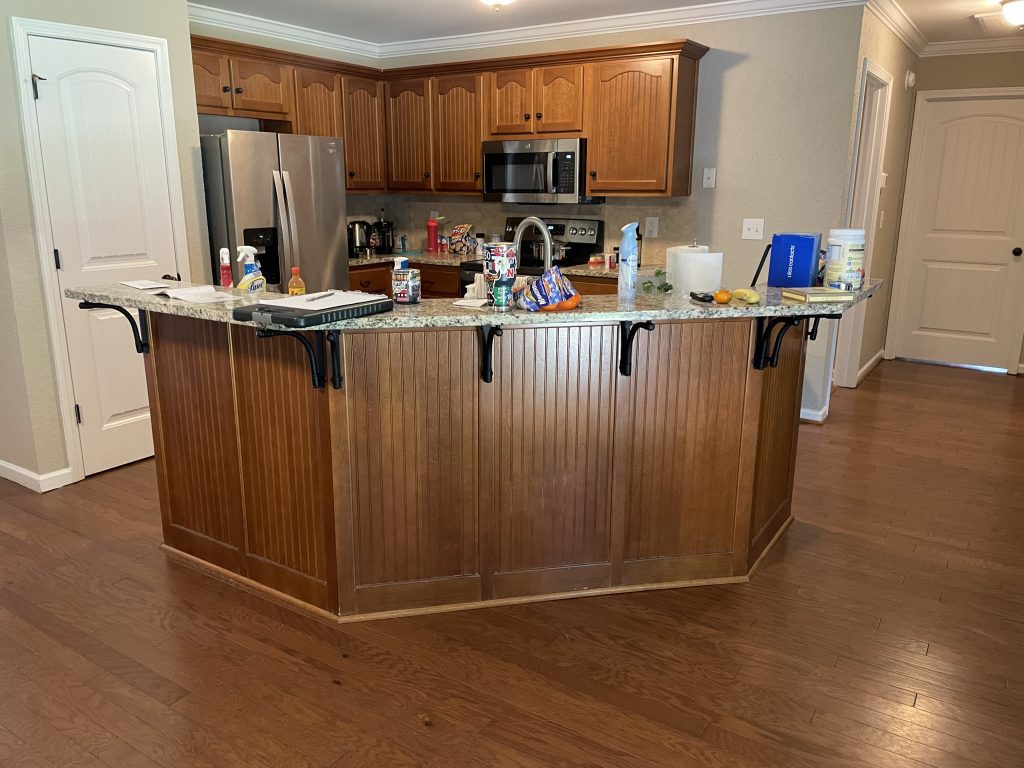 Kitchen Cabinet Painting Before & After Before