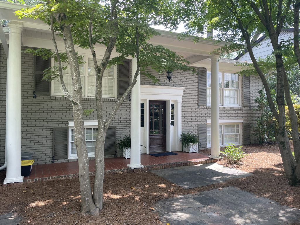 Residential Exterior Brick and Trim Painting Before & After Before