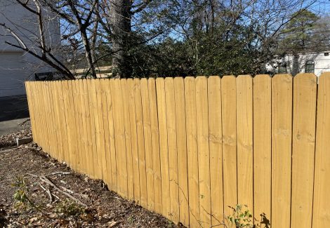 Residential Fence Staining