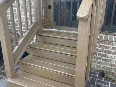 deck staining done in vestavia hills