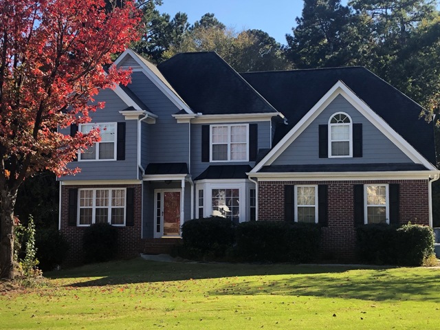 repainted exterior of home in loganville