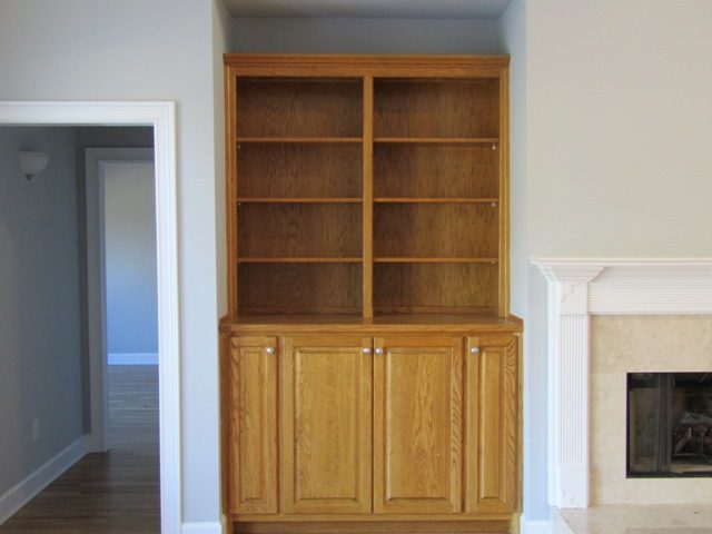 Repainted Built-in Cabinets - Before Preview Image 1