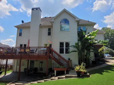 exterior painting and deck stain in lawrenecville, georgia