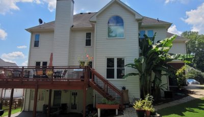exterior painting and deck stain in lawrenecville, georgia