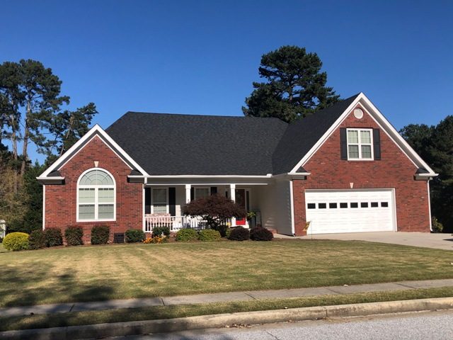 repainted brick home in loganville