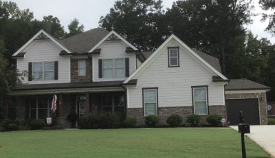 Loganville light paint with dark accents