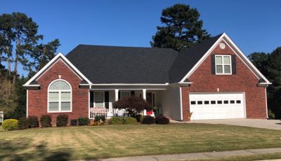 repainted brick home in loganville