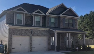 photo of repainted brick home in loganville