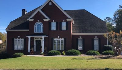 picture of repainted brick home in grayson georgia