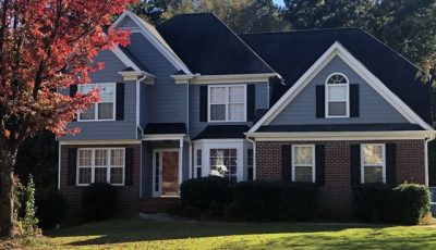 repainted exterior of home in loganville