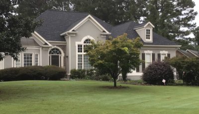 loganville exterior, gray with white trim