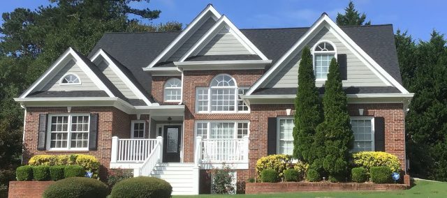 exterior repainting of home in Lawrenceville Georgia