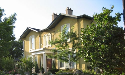 Yellow home exterior