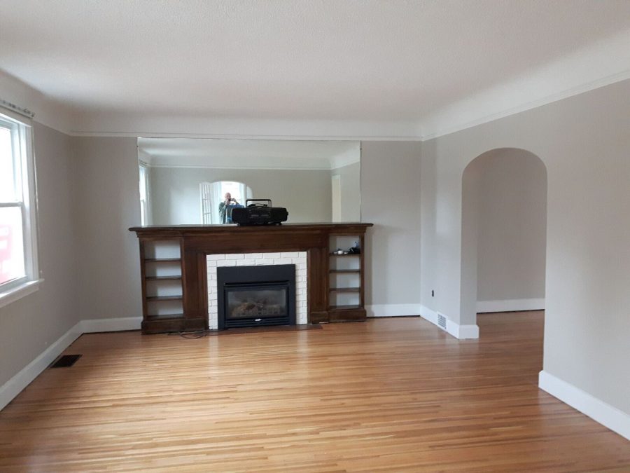 Interior living room painting by CertaPro house painters in Hamilton, ON