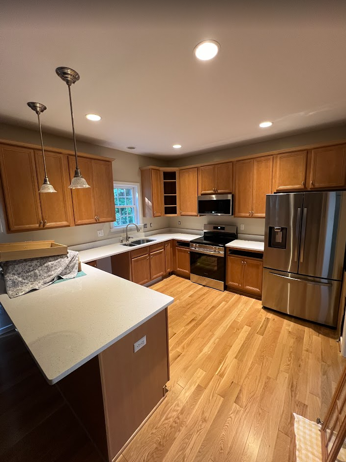 Kitchen Cabinet Refinishing Before