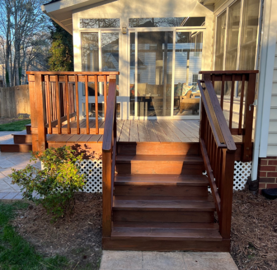after deck staining service by certapro painters
