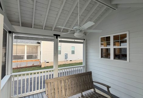 screened porch before repaint