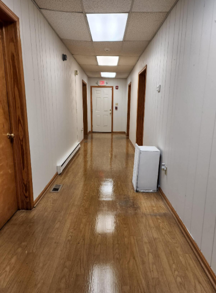hallway after painting the religious facility in hanover, va