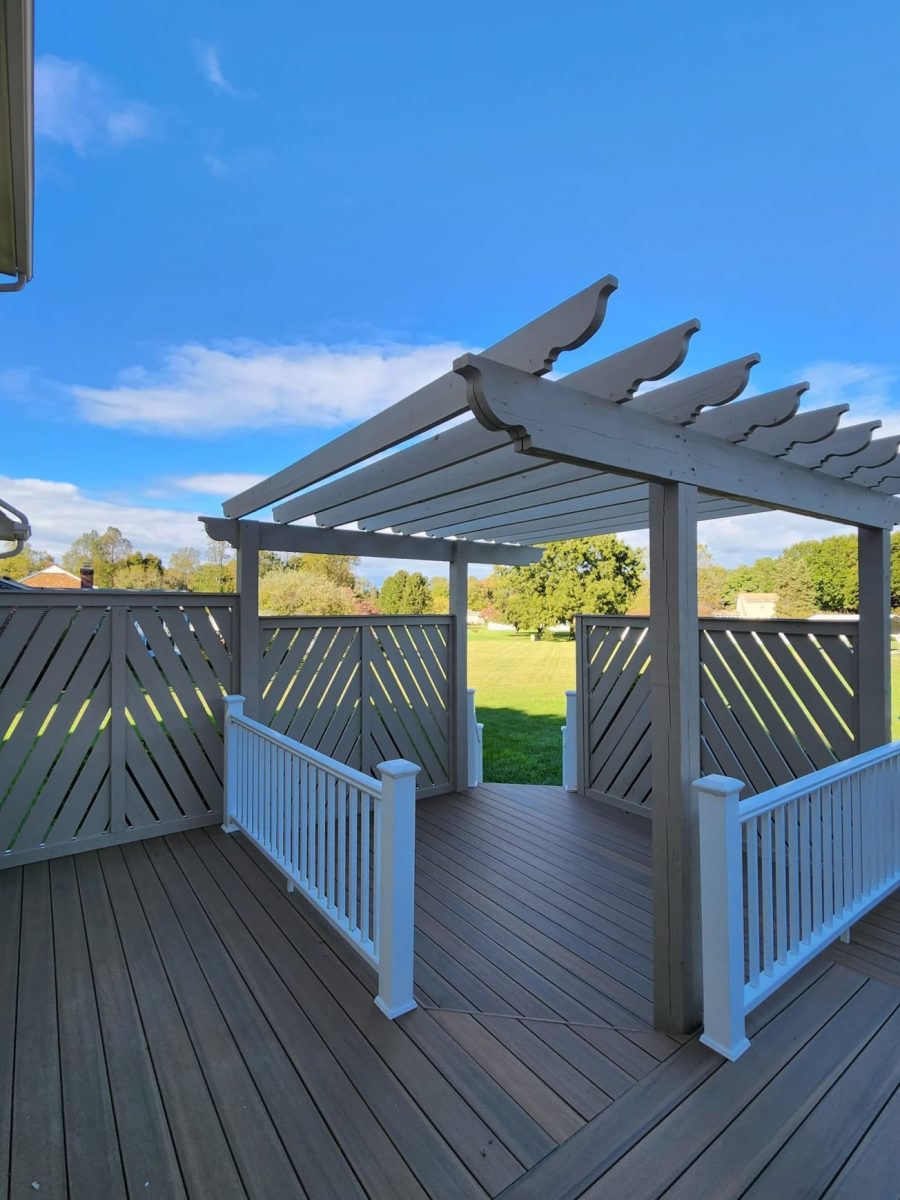 Pergola Staining Project