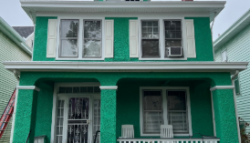 green two story home after painting in chesterfield, va