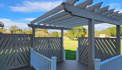 Pergola Staining Project