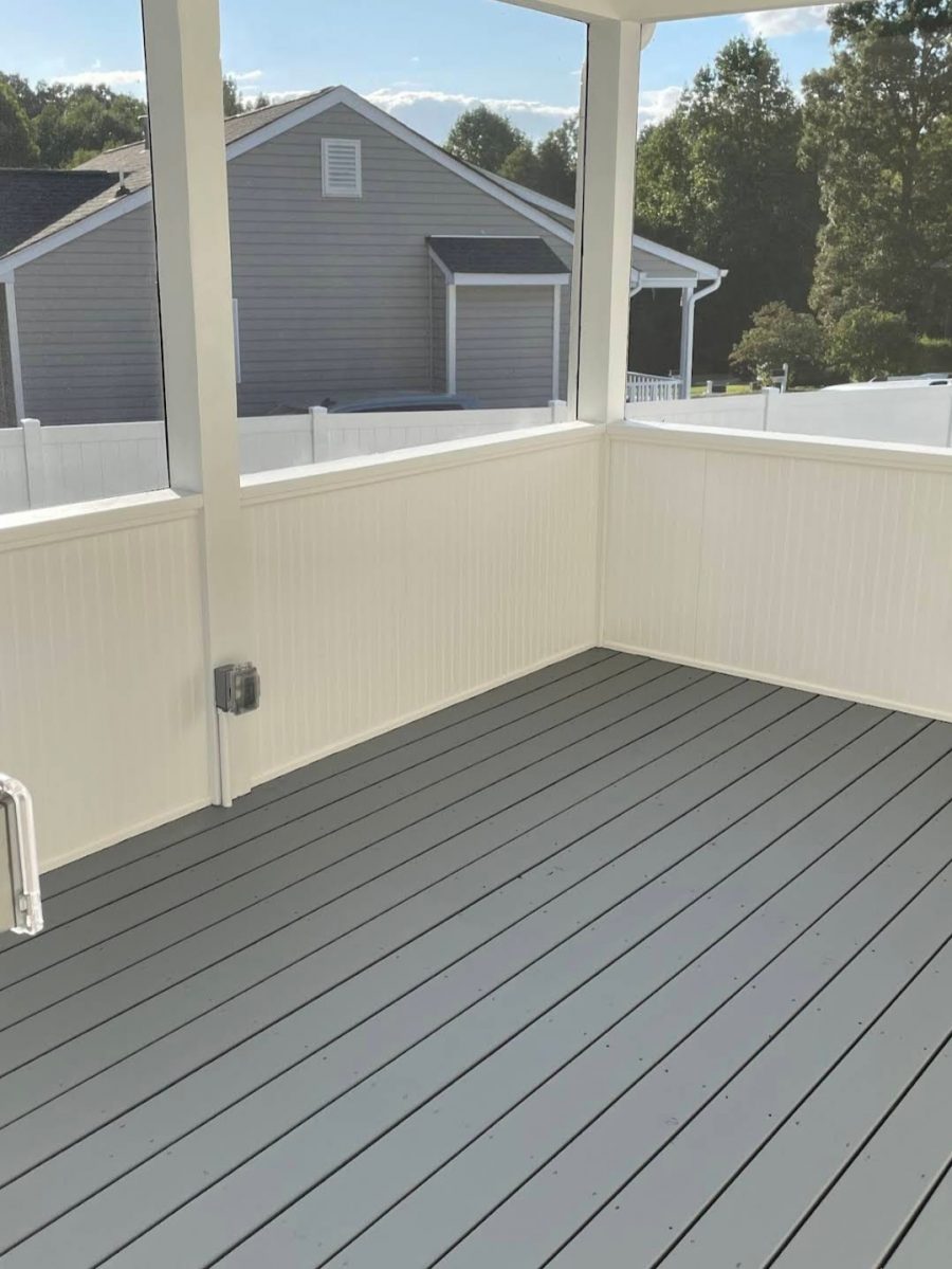 painted screened porch