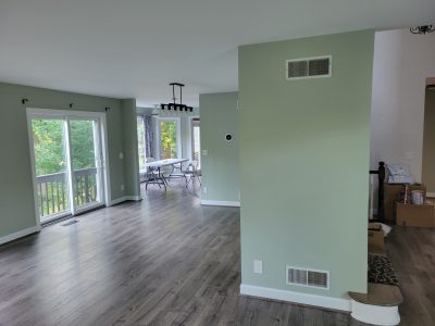 Light green residential interior walls - angle 3