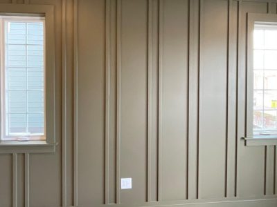 residential interior after painting