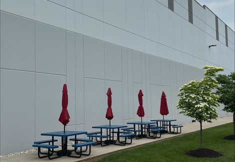 warehouse after painting