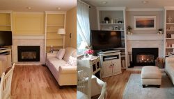 CertaPro Painters of Highlands Ranch, CO - living room before and after painting project