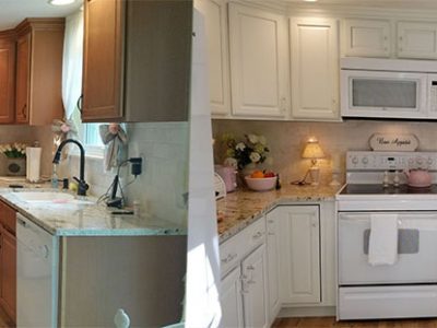 CertaPro Painters of Highlands Ranch, CO - kitchen before and after painting project