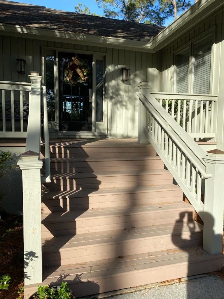 before porch
