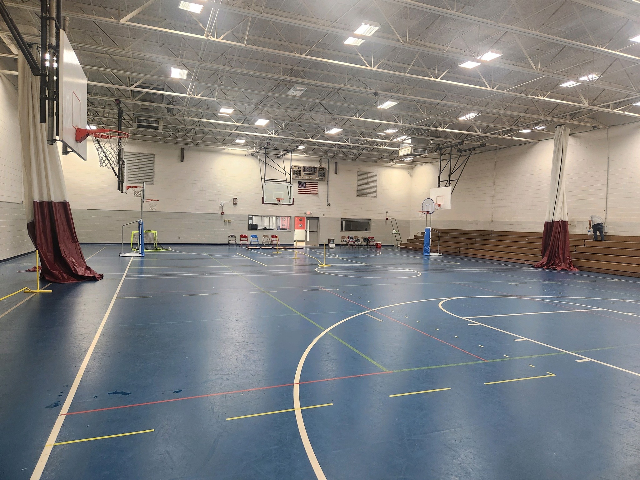 School Gym Interior Repaint After
