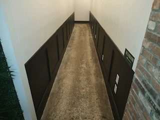 Hallway Interior Wainscoting Update