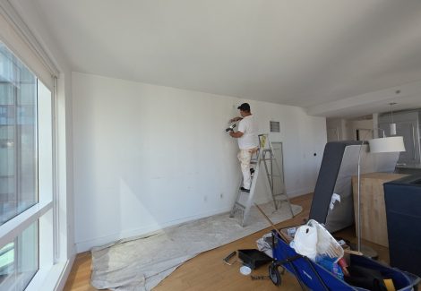 during painting project