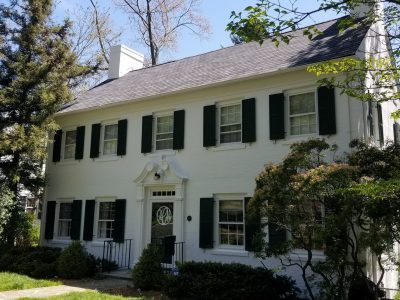 White Exterior House Painting Ridgefield, NJ