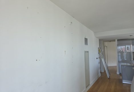 before painting living room