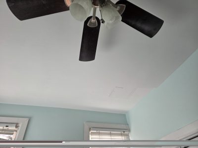 Bedroom drywall repair