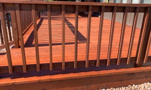 Completed Deck Staining Project