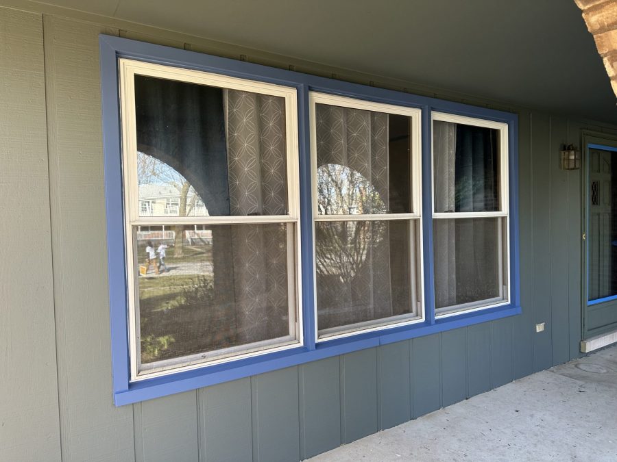 Porch Window Trim Repaint