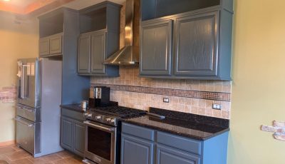 Oak Cabinets Repainted in Homewood, IL